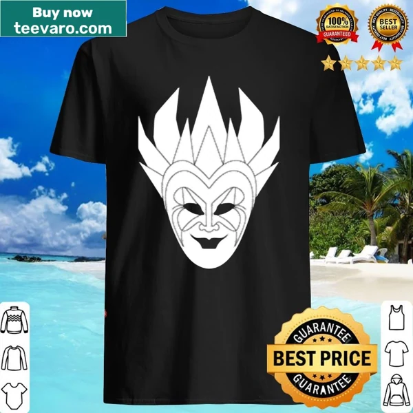 Graphic featuring a mask design on a shirt
