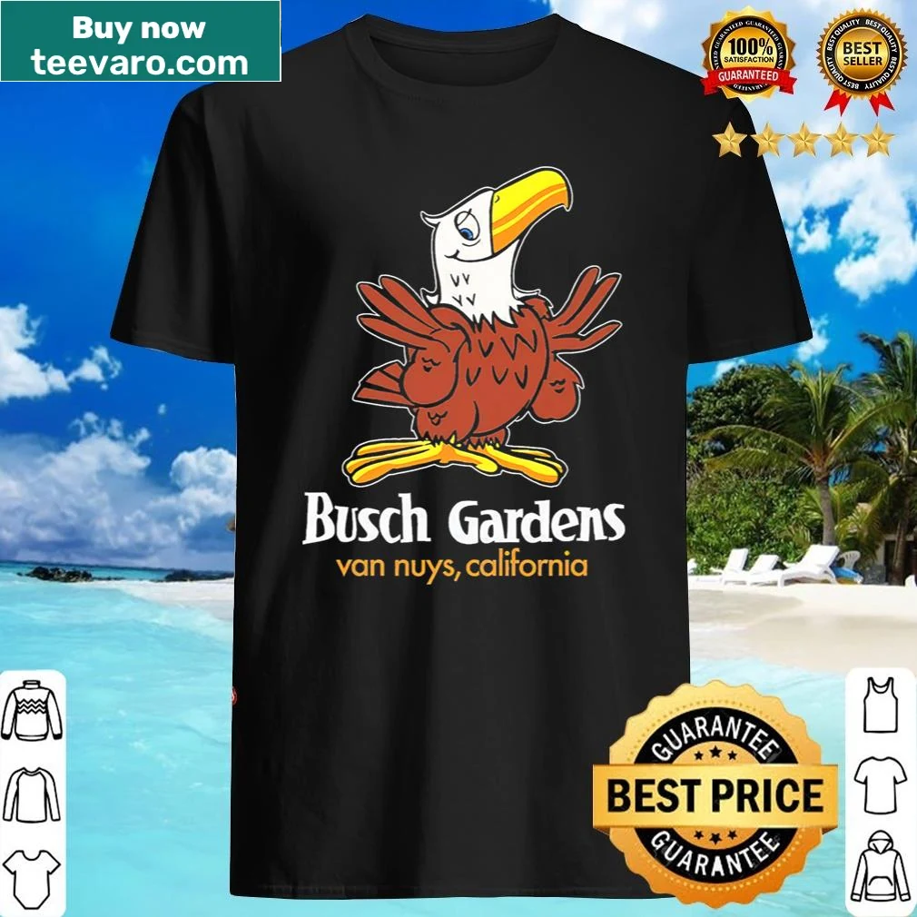 Vintage shirt design featuring Bush Gardens Van Nuys amusement park