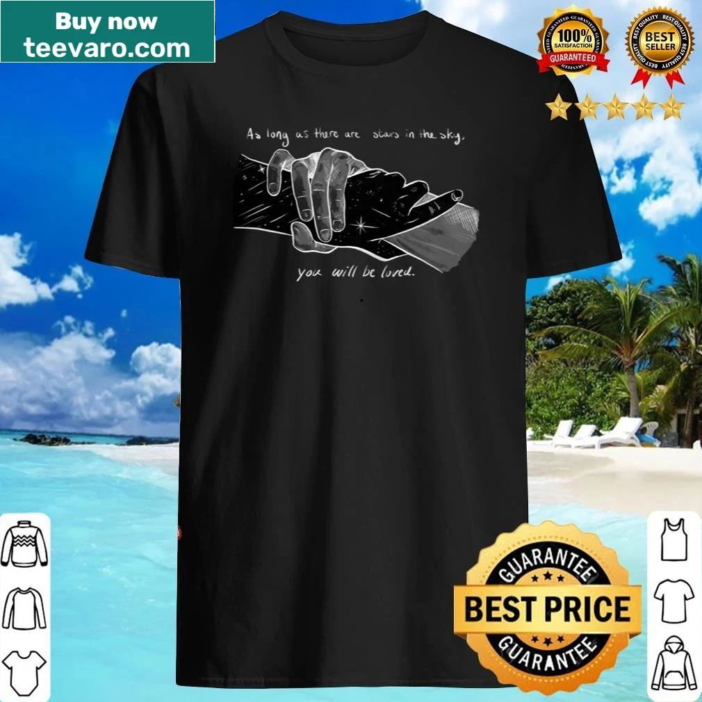 Silhouette of constellations on a dark background t-shirt