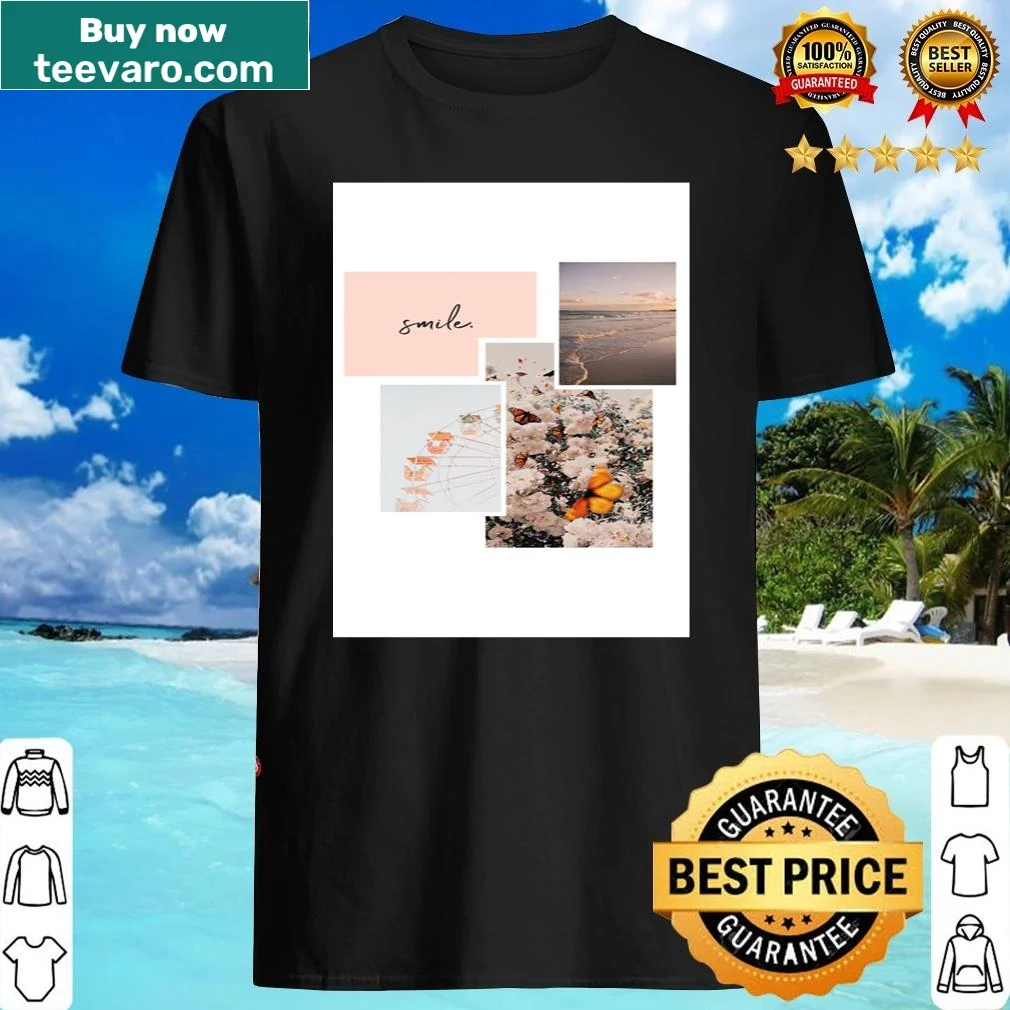 Minimalist shirt with cute rose gold aesthetic design