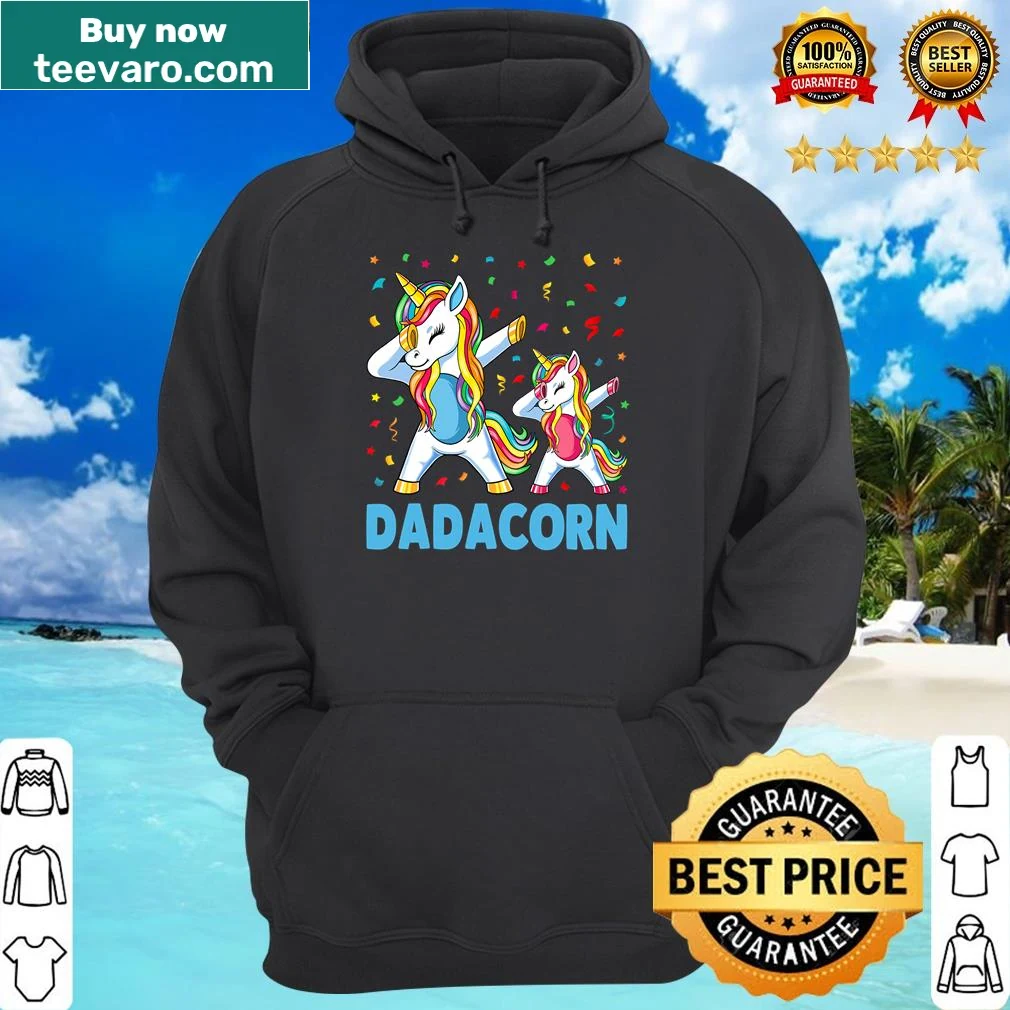 Fun 'Daddycorn' design with unicorn for dads — on a hoodie