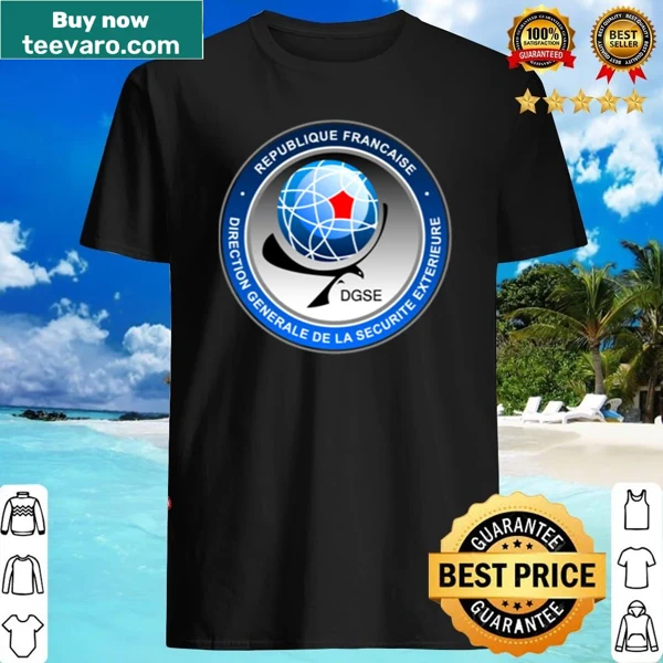 Minimalistic shirt featuring the DGSE logo