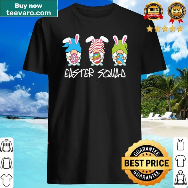 Gnome and bunny graphic for a fun Easter shirt