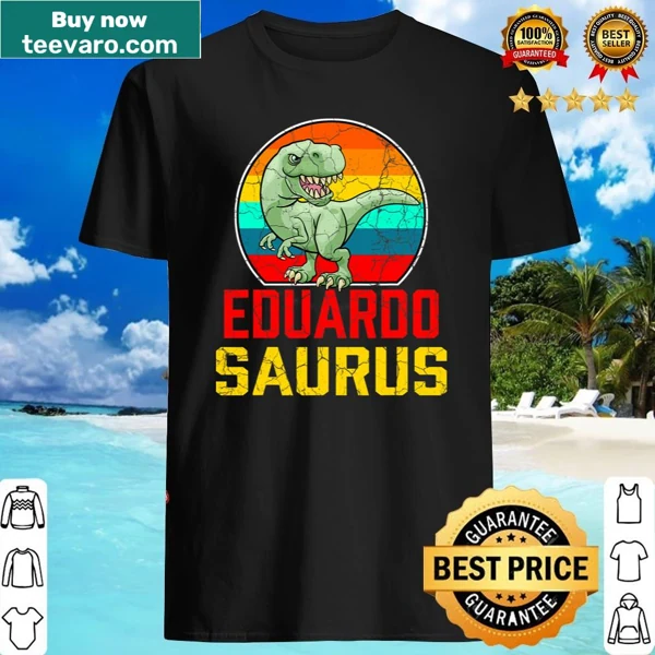 Funny family reunion shirt with 'Eduardo Saurus' text