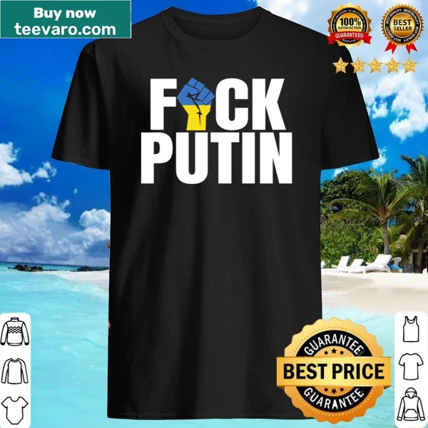 Fist graphic with Ukraine flag text shirt