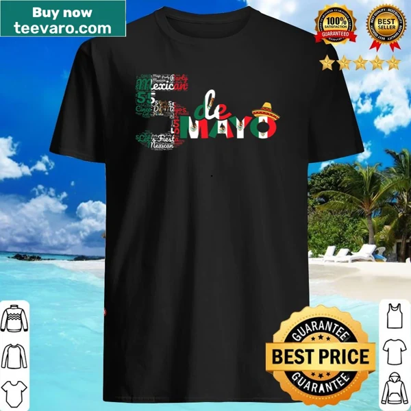 Lively Cinco de Mayo shirt featuring a Mexican hat design