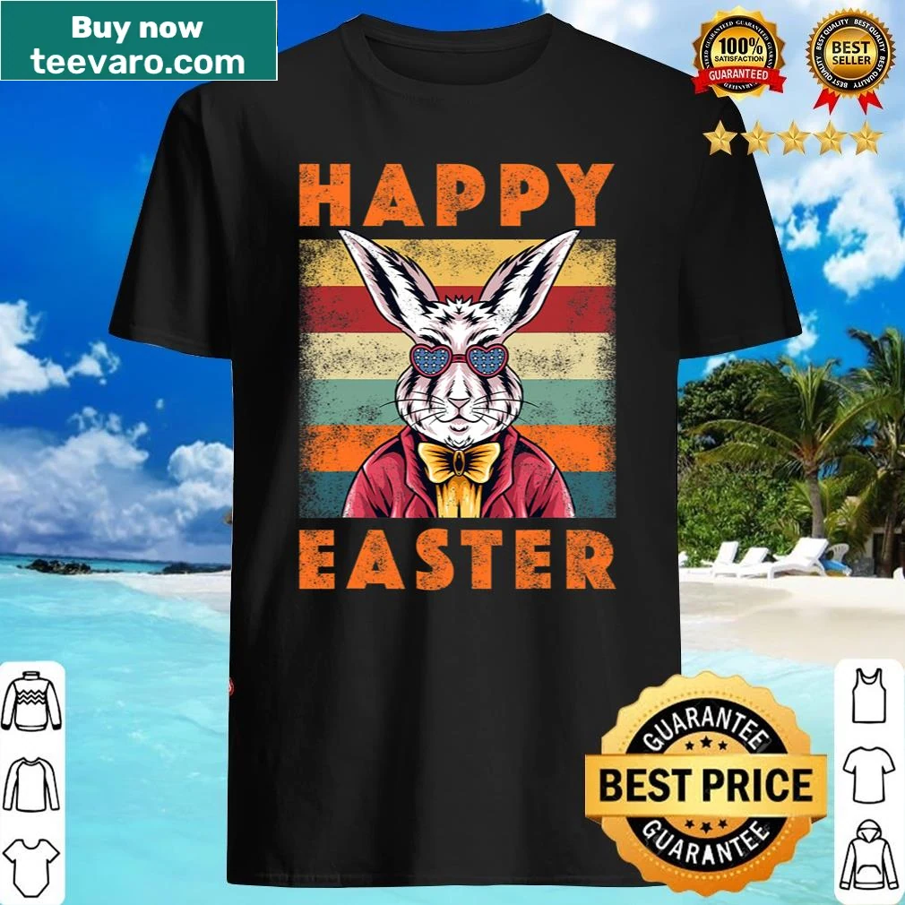 Retro bunny design for Easter, perfect for kids