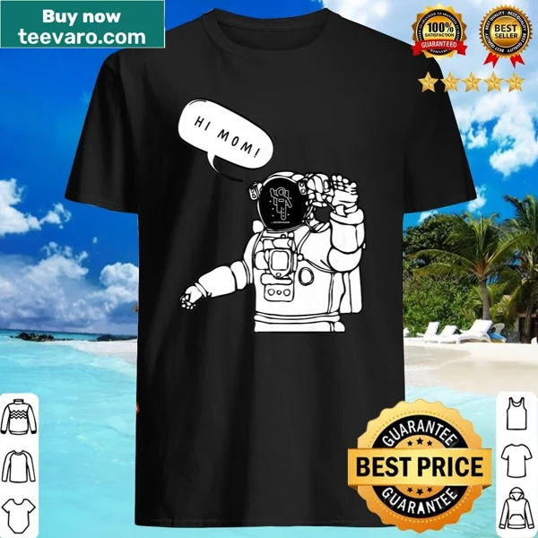 Graphic shirt featuring a friendly spaceman design