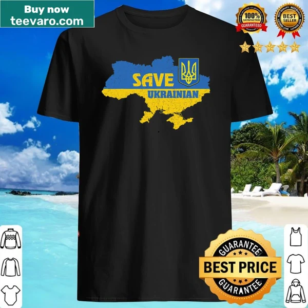 Supportive shirt featuring the Ukrainian flag design