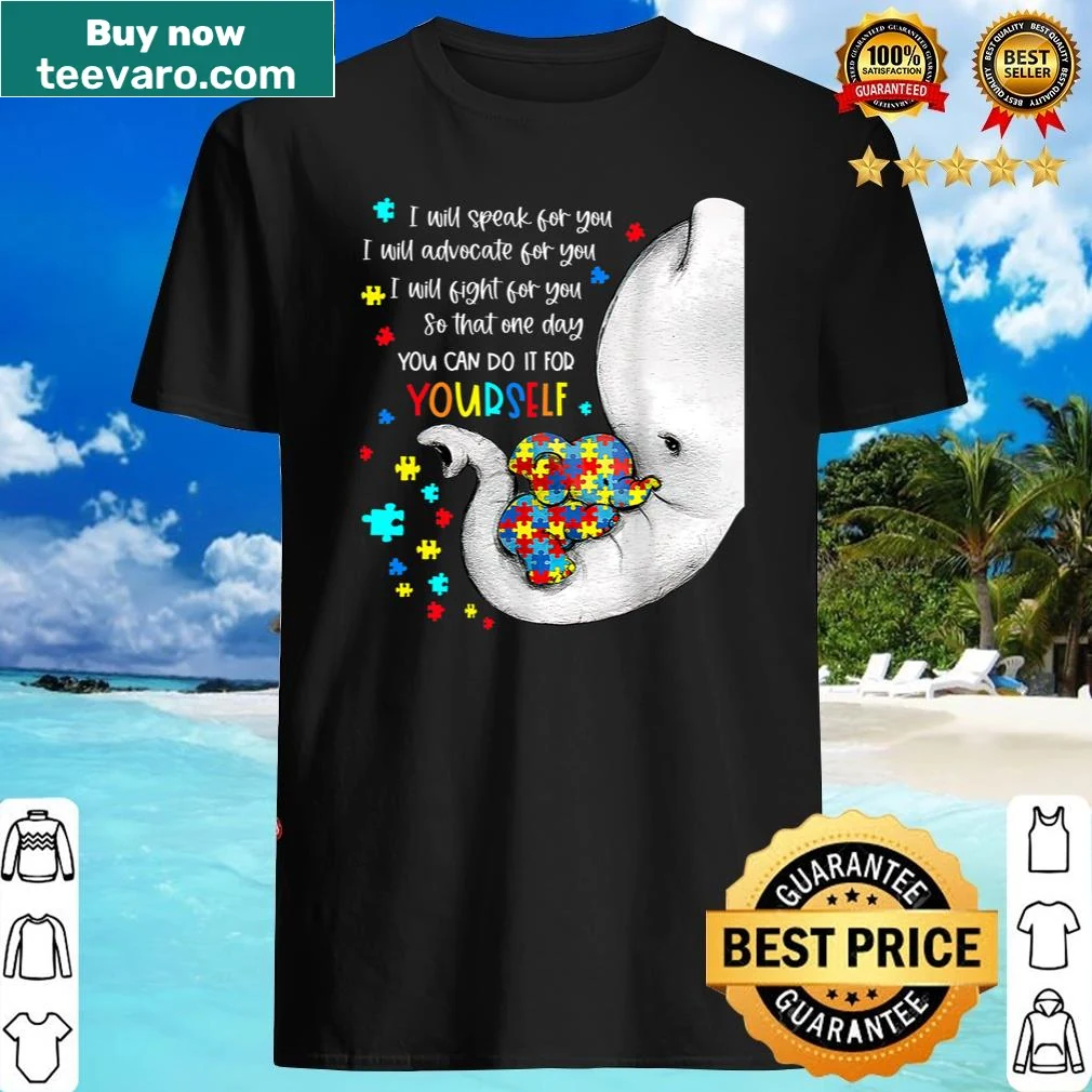 Elephant graphic symbolizing autism awareness and support