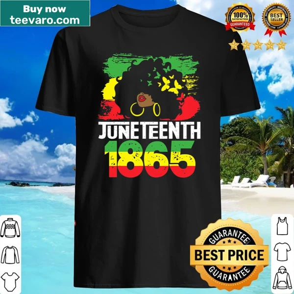 Juneteenth Is My Independence Day shirt with bold typography