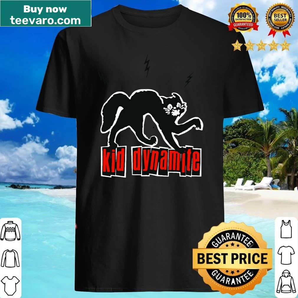 T-shirt featuring an illustration of Kid Dynamite in a boxing pose