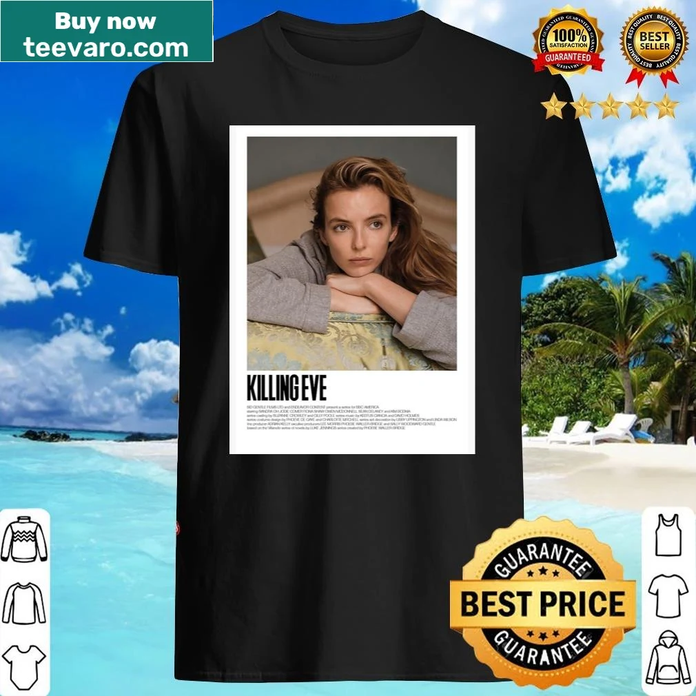 Killing Eve shirt featuring an illustration inspired by Jodie Comer