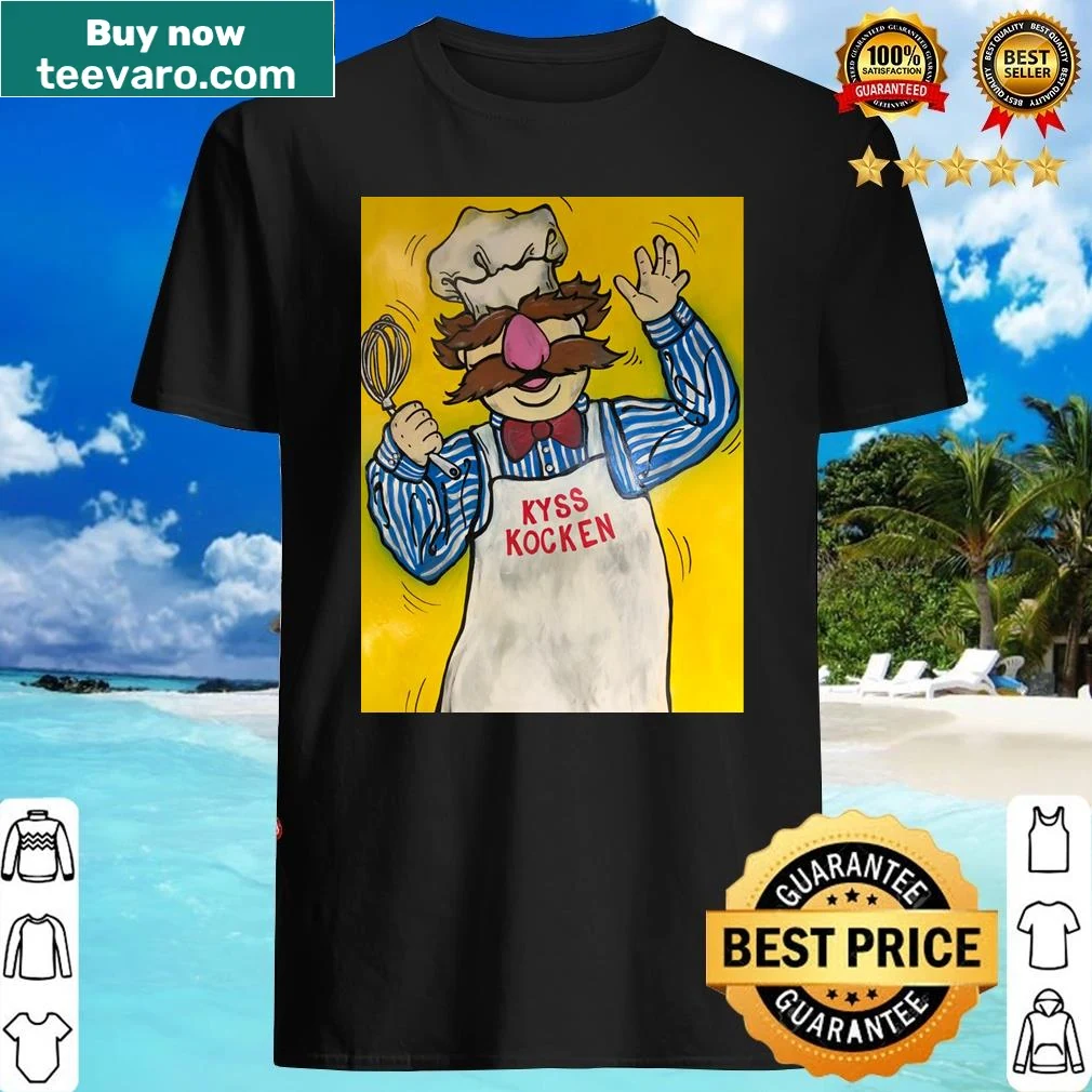 Whimsical illustration of the Swedish Chef on a shirt