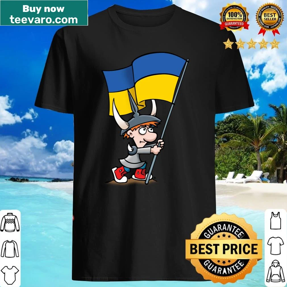 Illustrative charity shirt supporting Ukraine