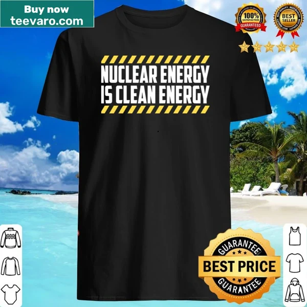 Typographic design on nuclear energy graphic t-shirt