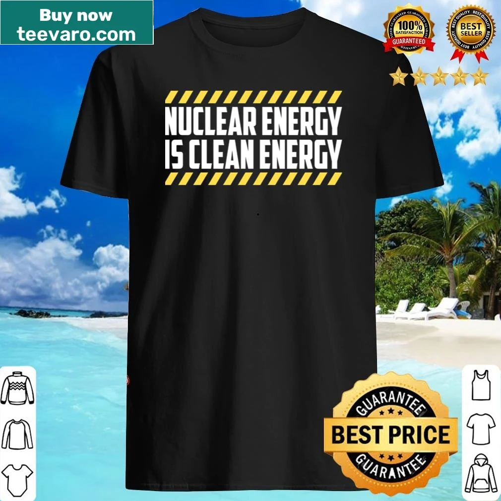 Typographic design on nuclear energy graphic t-shirt