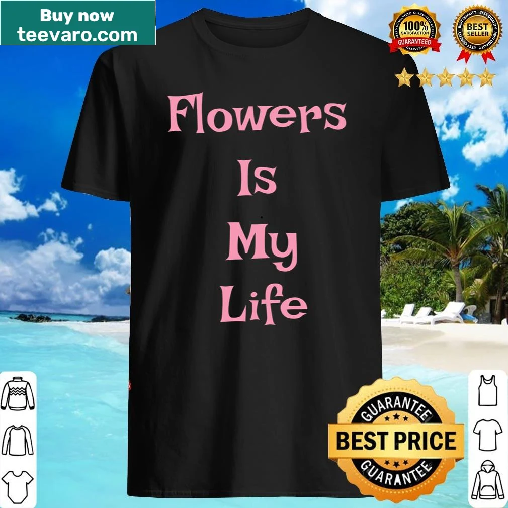 Vintage flower design in abstract watercolor style on a casual shirt