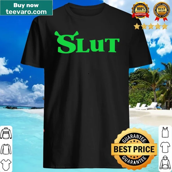Humorous shirt featuring a playful Shrek-themed design