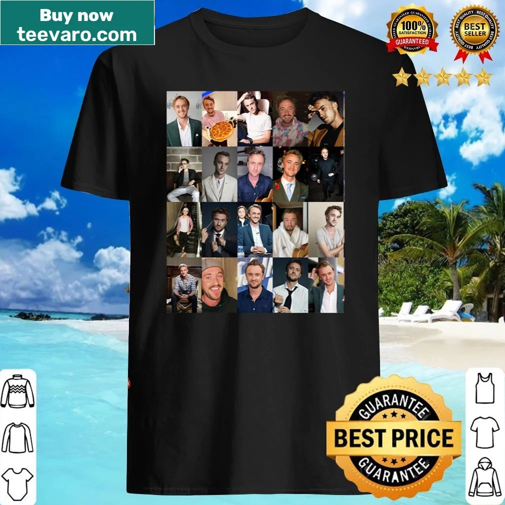 Shirt featuring a collage of Tom Felton's iconic moments
