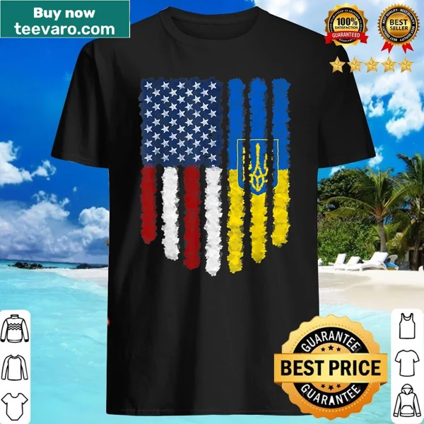 Stylish shirt featuring the Ukrainian flag and typography