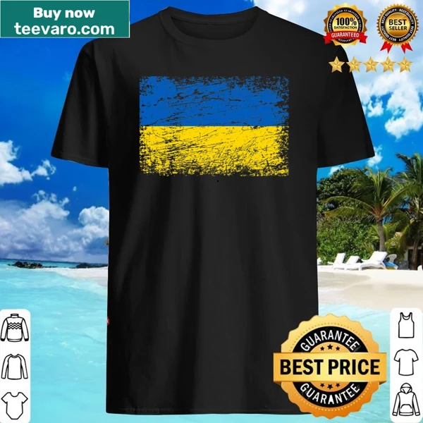 Shirt featuring Ukrainian flag and regional text