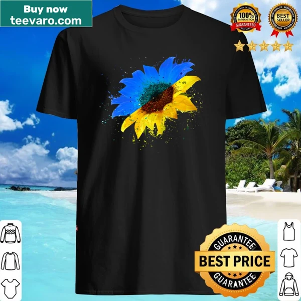 Vintage Ukraine shirt with sunflower and flag design