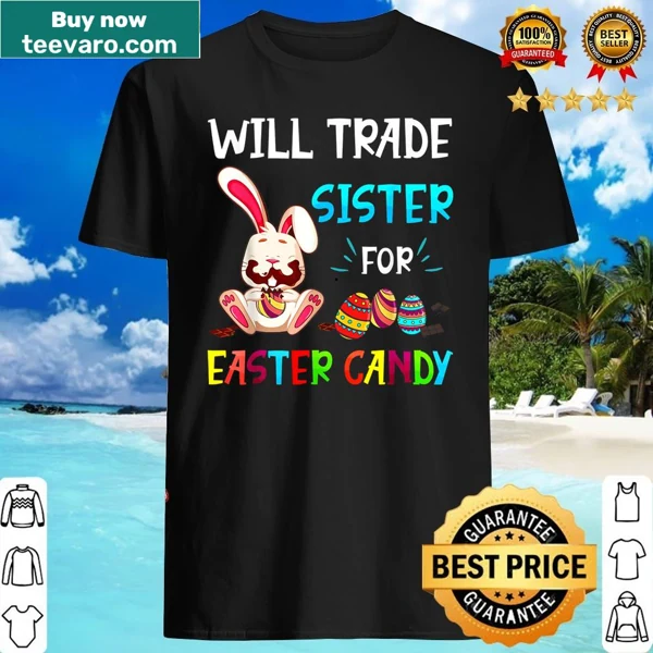 Humorous Easter shirt with candy-themed slogan
