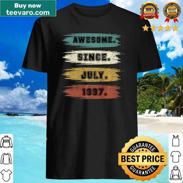Nostalgic shirt celebrating 25th birthday since 1997