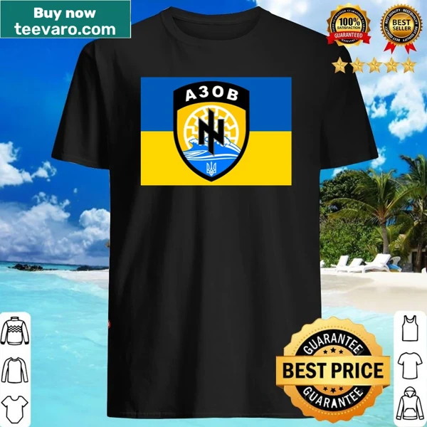 Azov movement emblem on a casual shirt