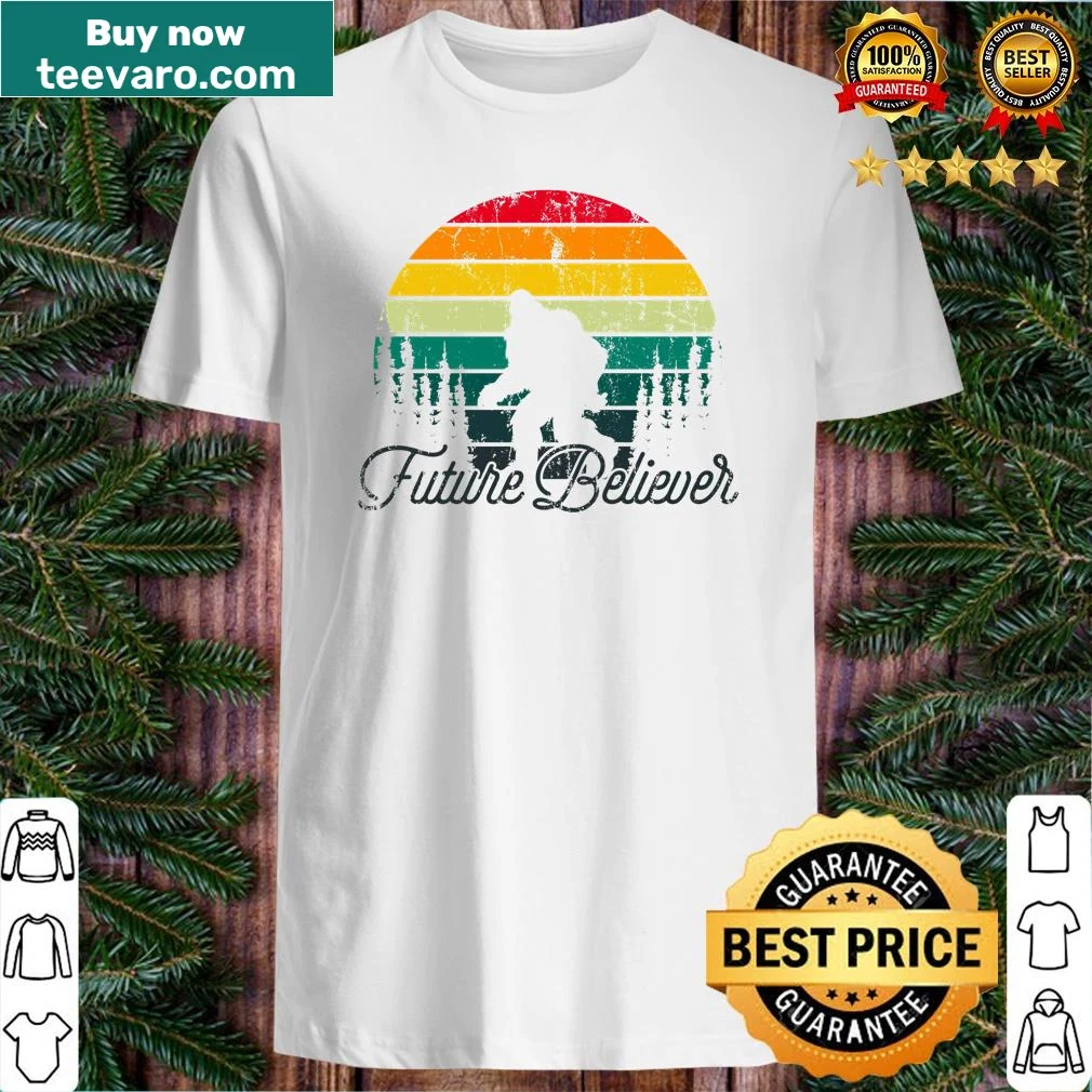 Baby onesie featuring Bigfoot and 'Future Believer' text