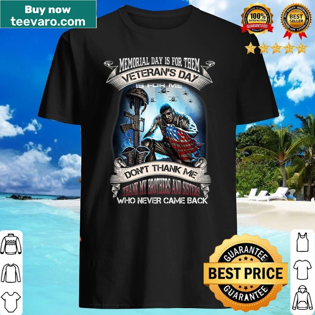 Veteran's shirt with patriotic text design