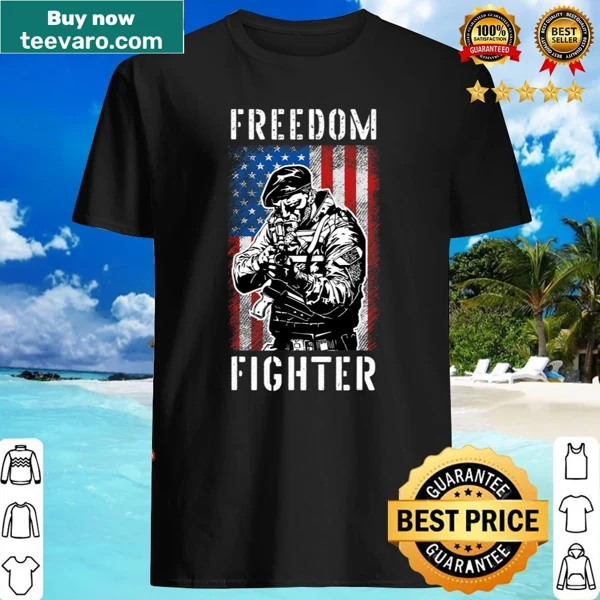 Patriotic shirt with American flag and AR-15 silhouette