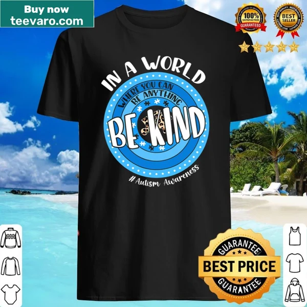 Inspirational shirt promoting kindness in a stylish font