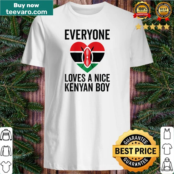 Kenya flag baseball tee featuring charming illustration