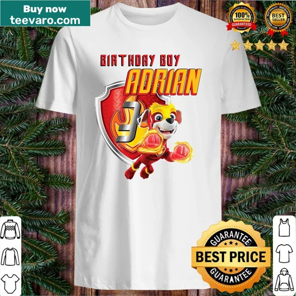 Paw Patrol birthday shirt featuring Marshall the dog