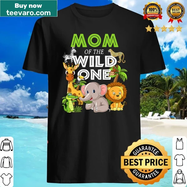 Shirt for moms featuring safari animals and a birthday theme