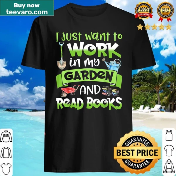 Gardening and book lover design for Mother's Day T-shirt