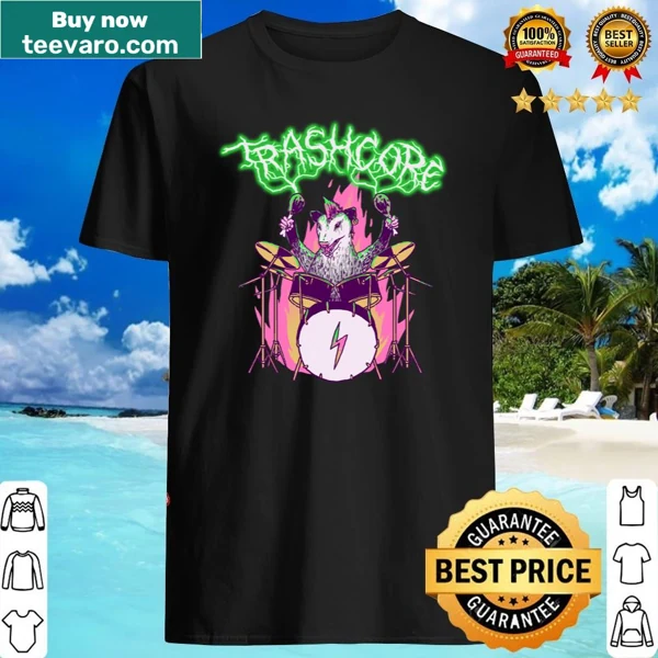 Shirt with text: Trashcore