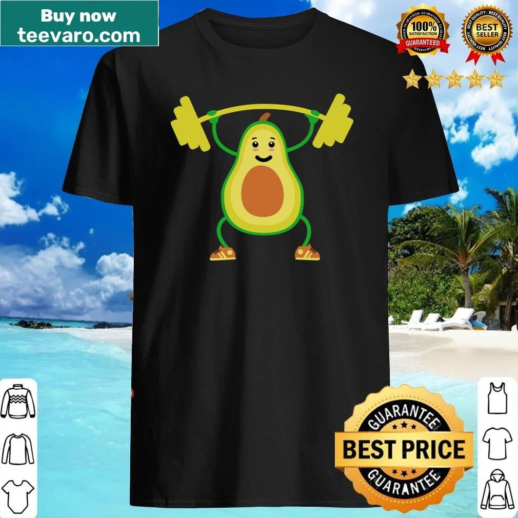 Playful vegan avocado graphic t-shirt with fun typography
