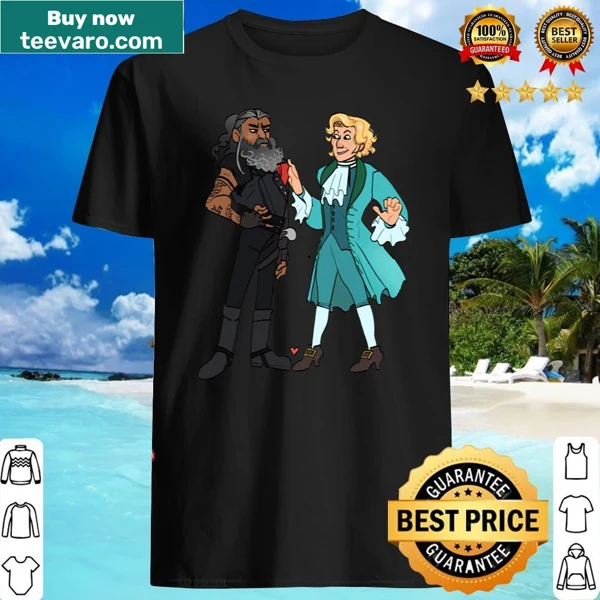 Funny shirt featuring Ed Teach and Stede Bonnet illustrations