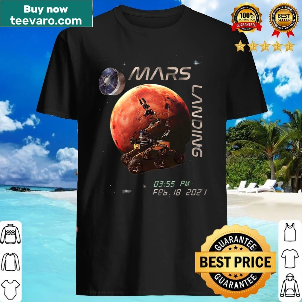 Graphic t-shirt celebrating the Perseverance Mars Rover landing