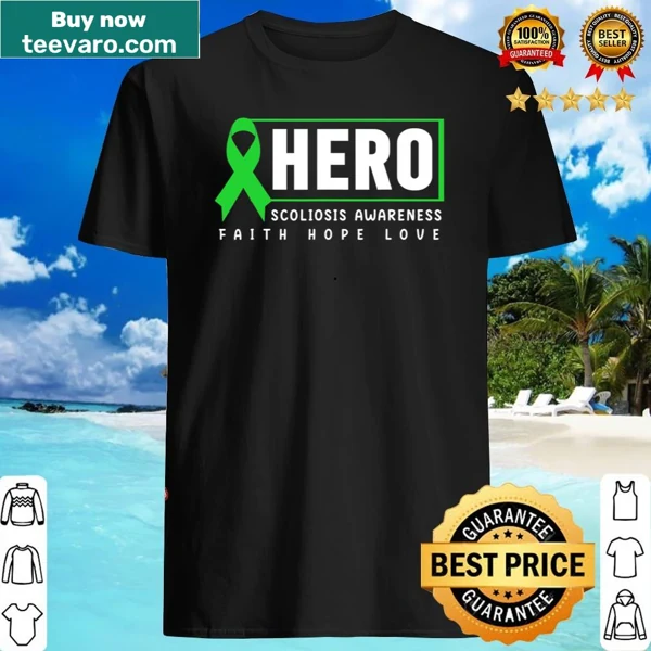 Scoliosis Awareness shirt with a supportive message