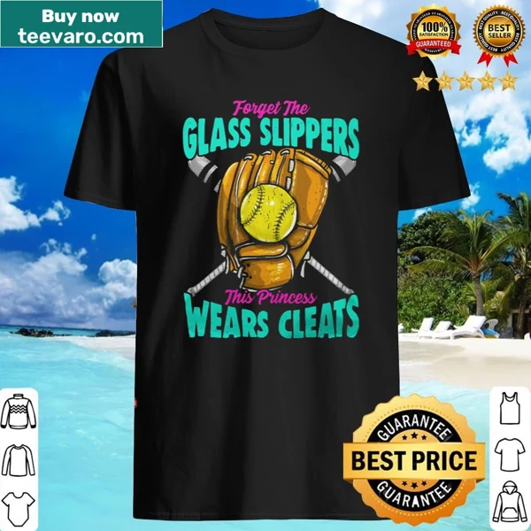 Illustrated softball shirt with a princess message