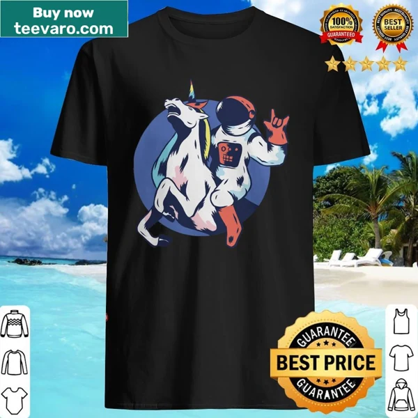 T-shirt featuring an astronaut unicorn design for space enthusiasts