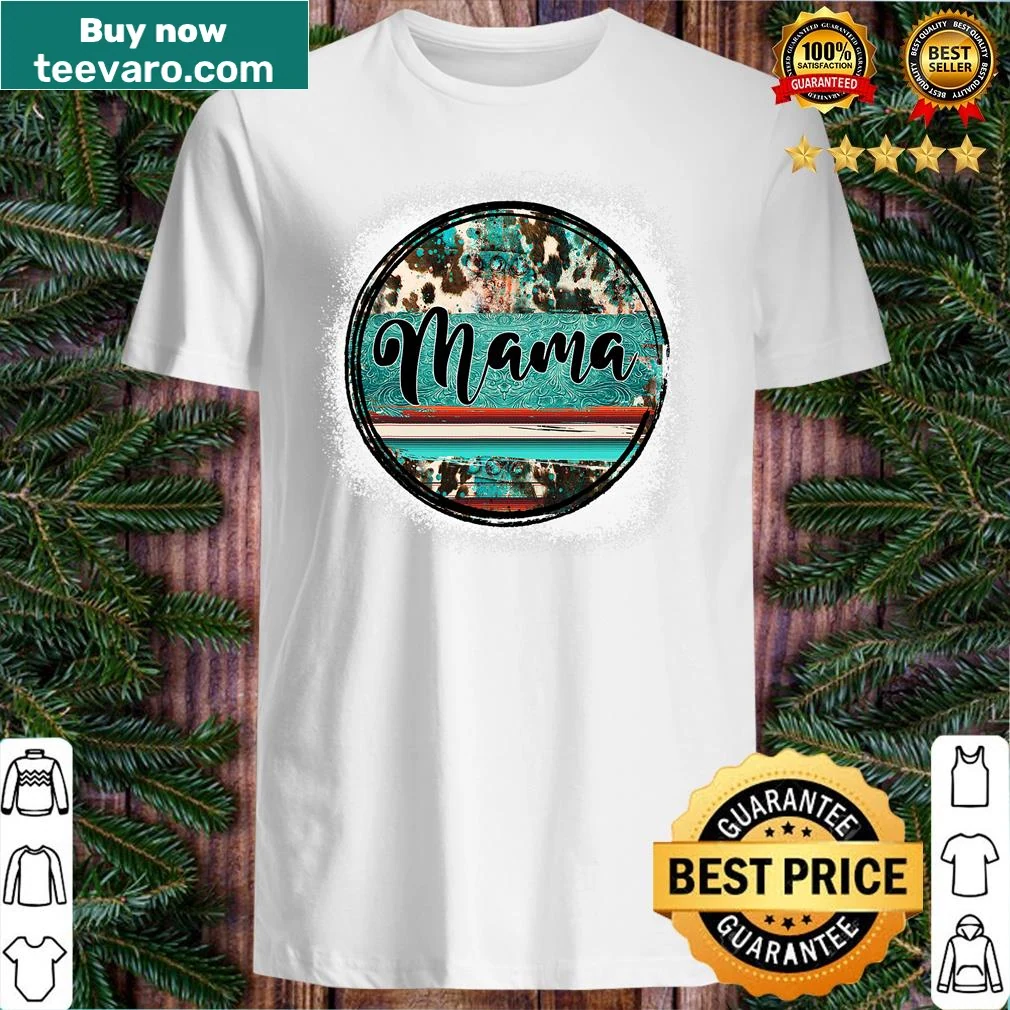 Vintage rodeo mama graphic on a distressed shirt