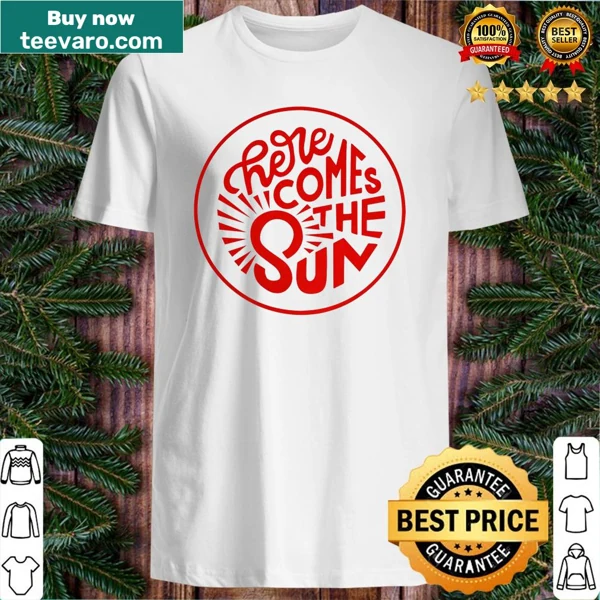 Retro-style beach-themed t-shirt with playful graphics
