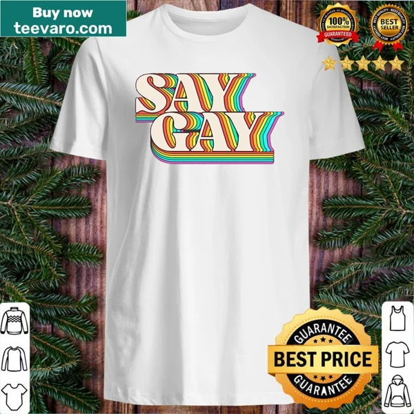 Supportive shirt with 'It's Ok To Say Gay' text