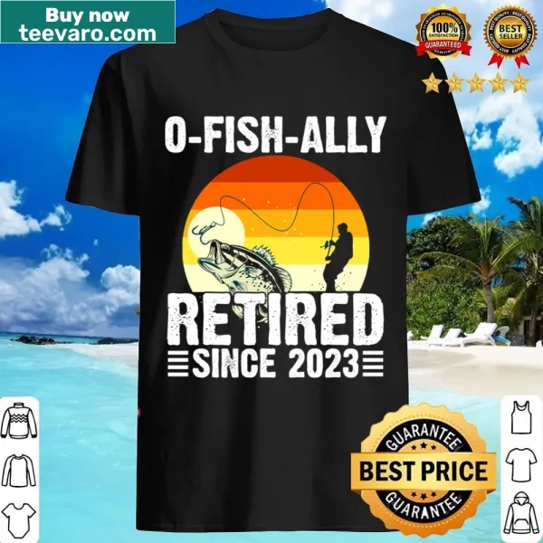 Playful shirt about retirement with fishing theme