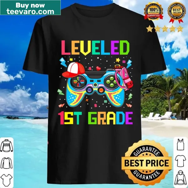 Fun gamer graphic shirt for boys starting first grade